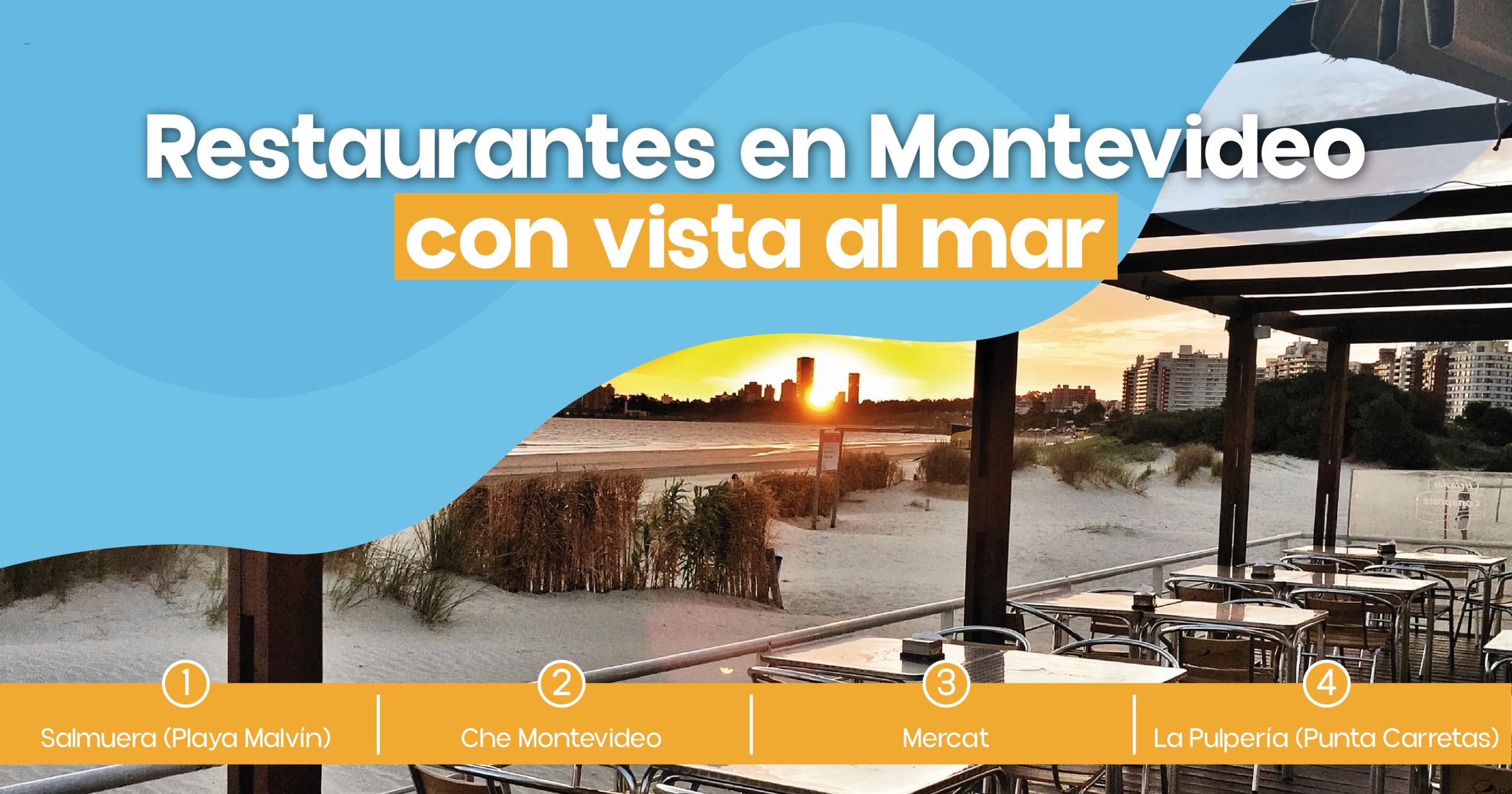 Restaurantes con vista al mar en Montevideo
