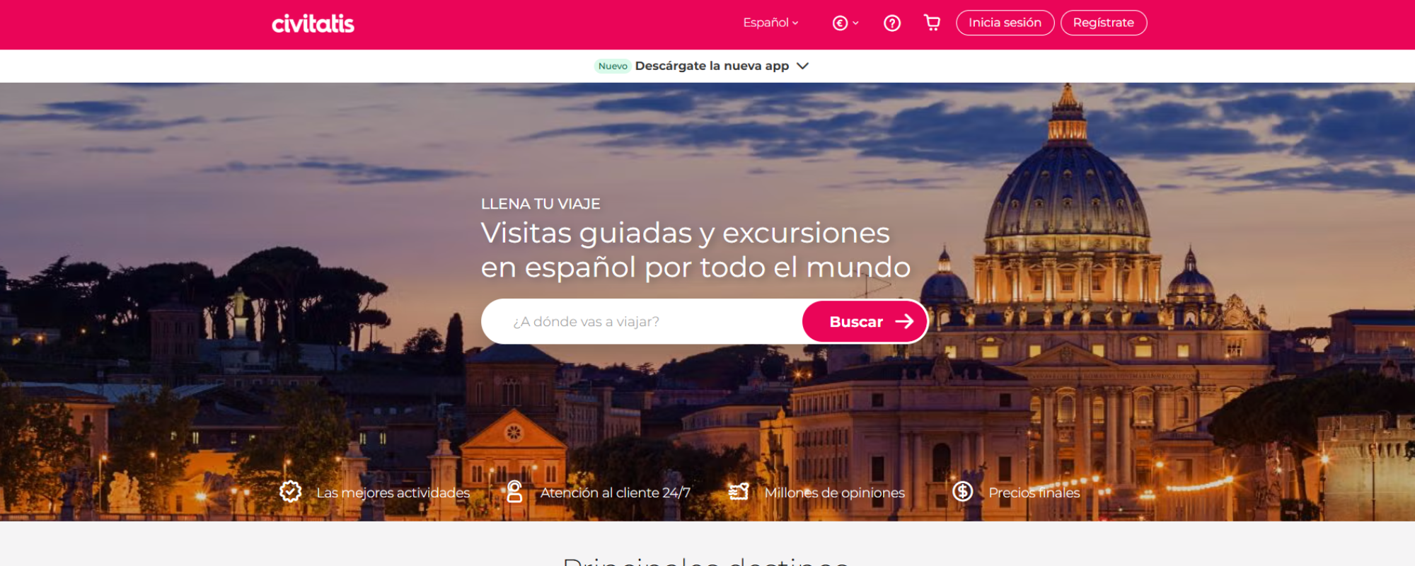 principales apps para viajeros en Uruguay, Civitatis